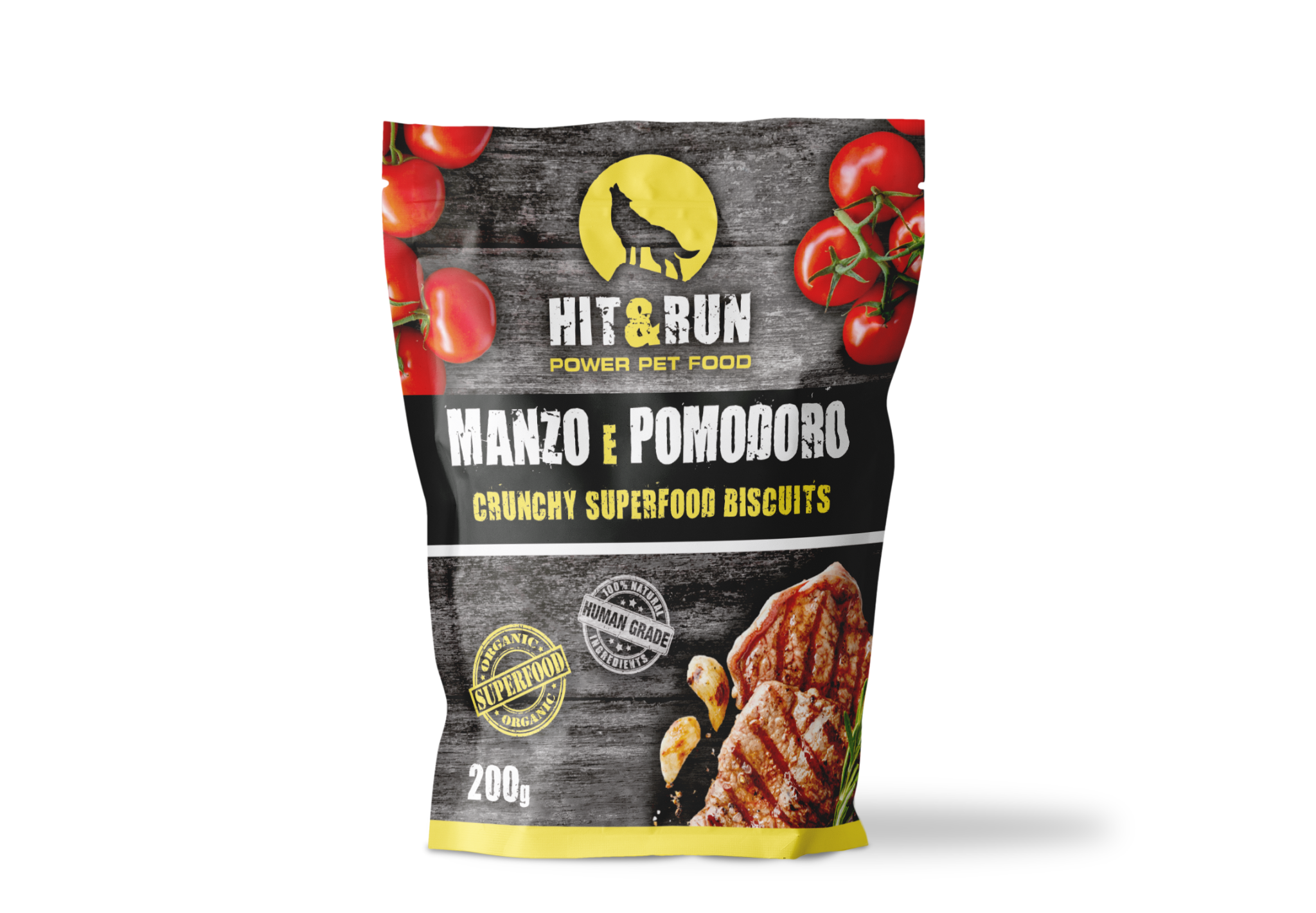 Packaging Hit & Run manzo e pomodoro