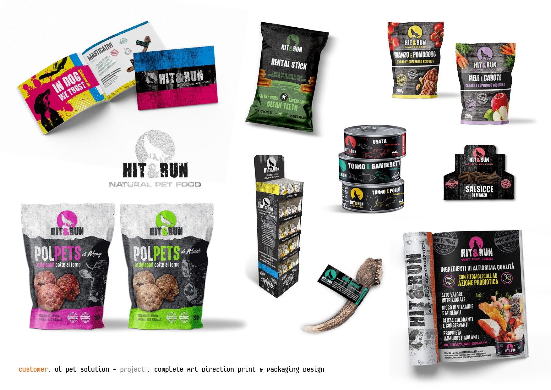 Hit & Run, progetto di branding e packaging
